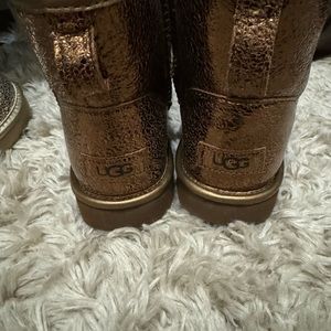 Ugg Crinkle Metallic Copper Mini Bootie